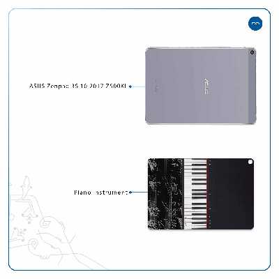 برچسب پوششی ماهوت مدل Piano-Instrument مناسب برای تبلت ایسوس Zenpad 3S 10 2017 Z500KL