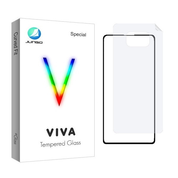 محافظ صفحه نمایش جانبو مدل 2FN مناسب برای گوشی موبایل شیائومی Poco X3 به همراه محافظ پشت گوشی | کالا برتری