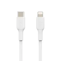 کابل تبدیل USB-C به لایتنینگ بلکین مدل CAA003bt1MWH Fast Charge به طول 1 متر