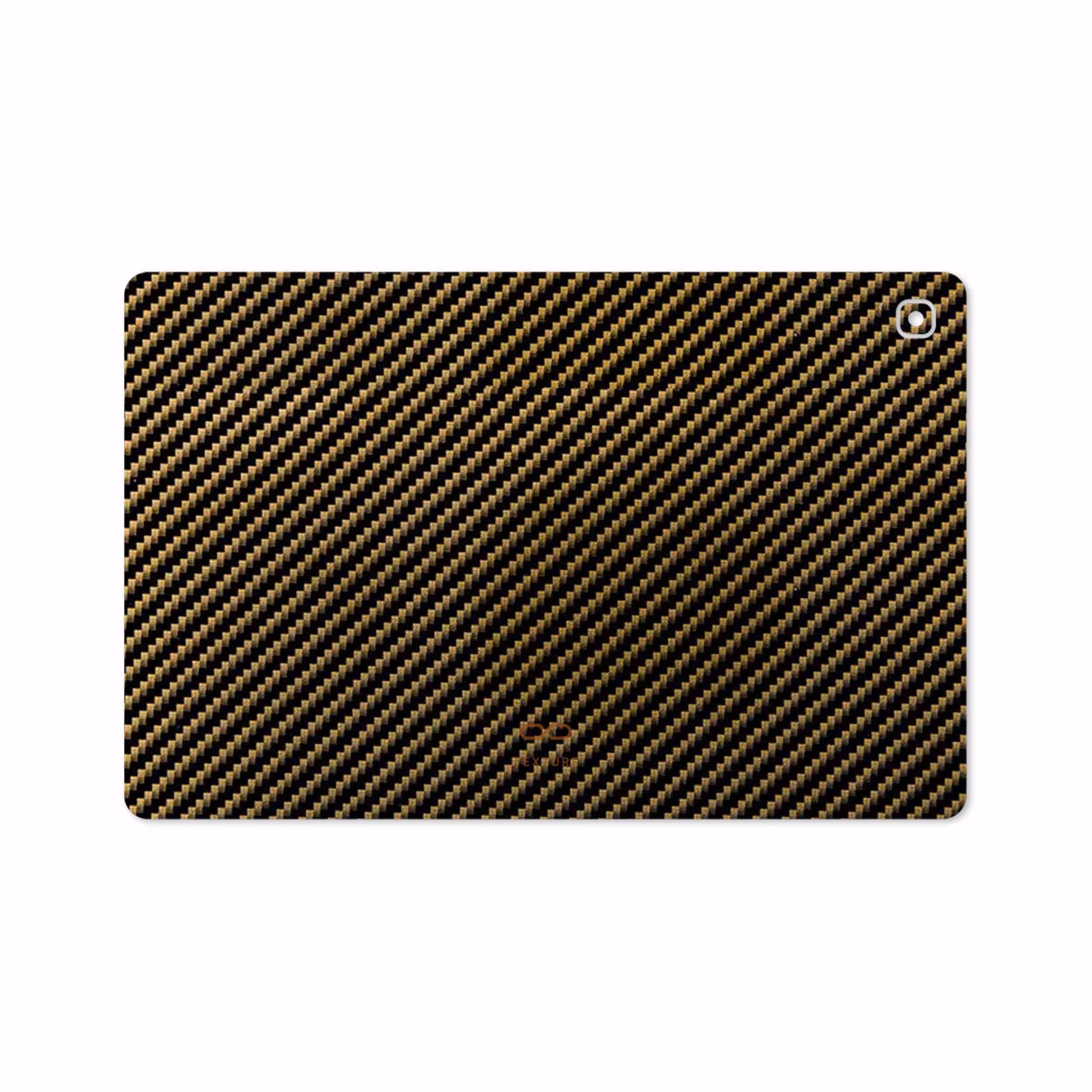 برچسب پوششی ماهوت مدل Glossy-Brown-Fiber مناسب برای تبلت سامسونگ Galaxy Tab S5e 10.5 2019 T725