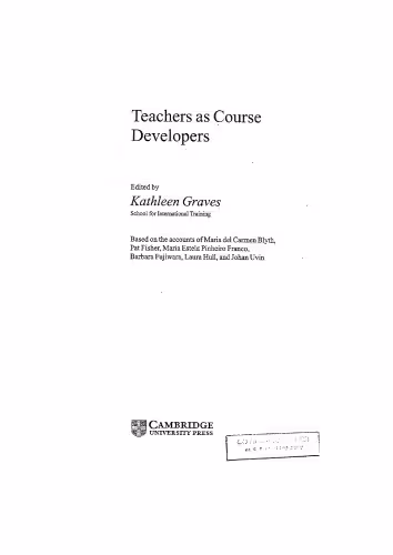 خرید و دانلود نسخه کامل کتاب Teachers as Course Developers (Cambridge Language Education)