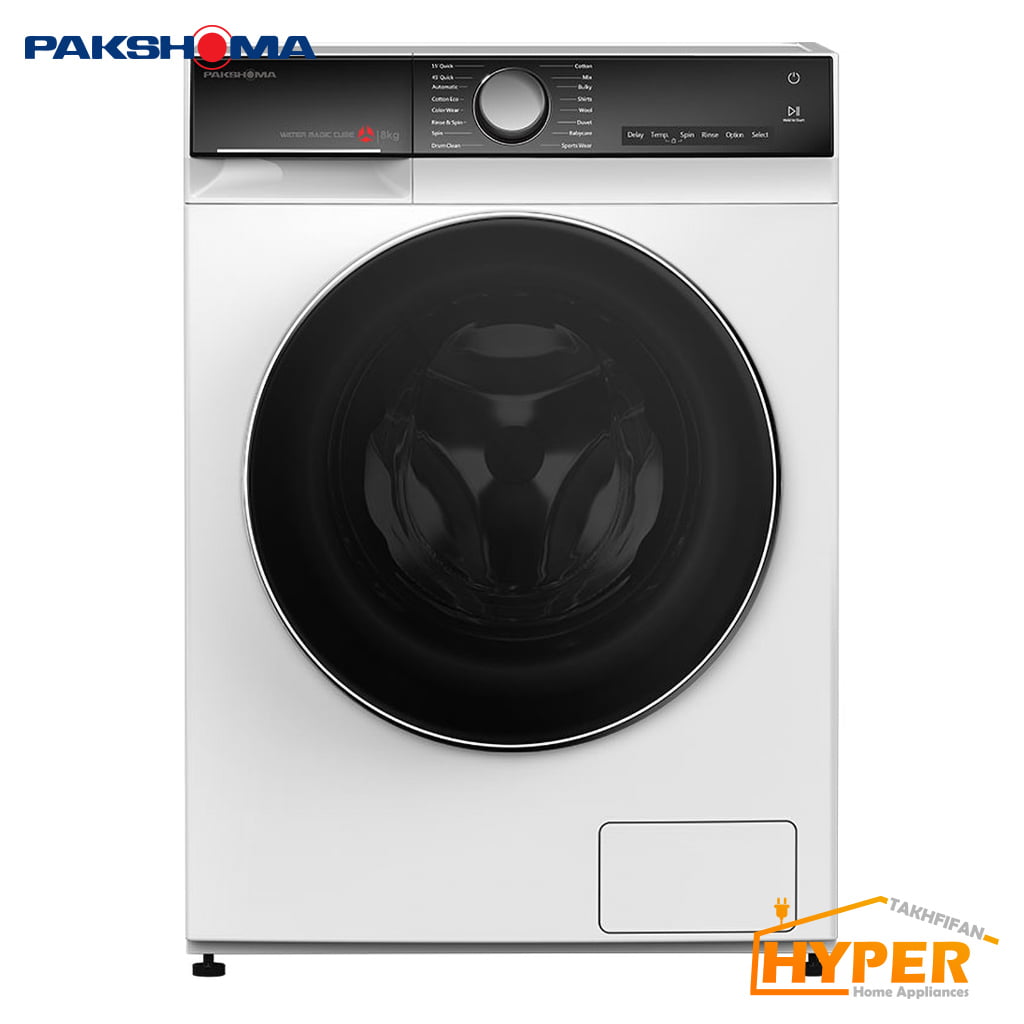 ماشین لباسشویی پاکشوما TFU-85402 WT سفید 8 کیلویی