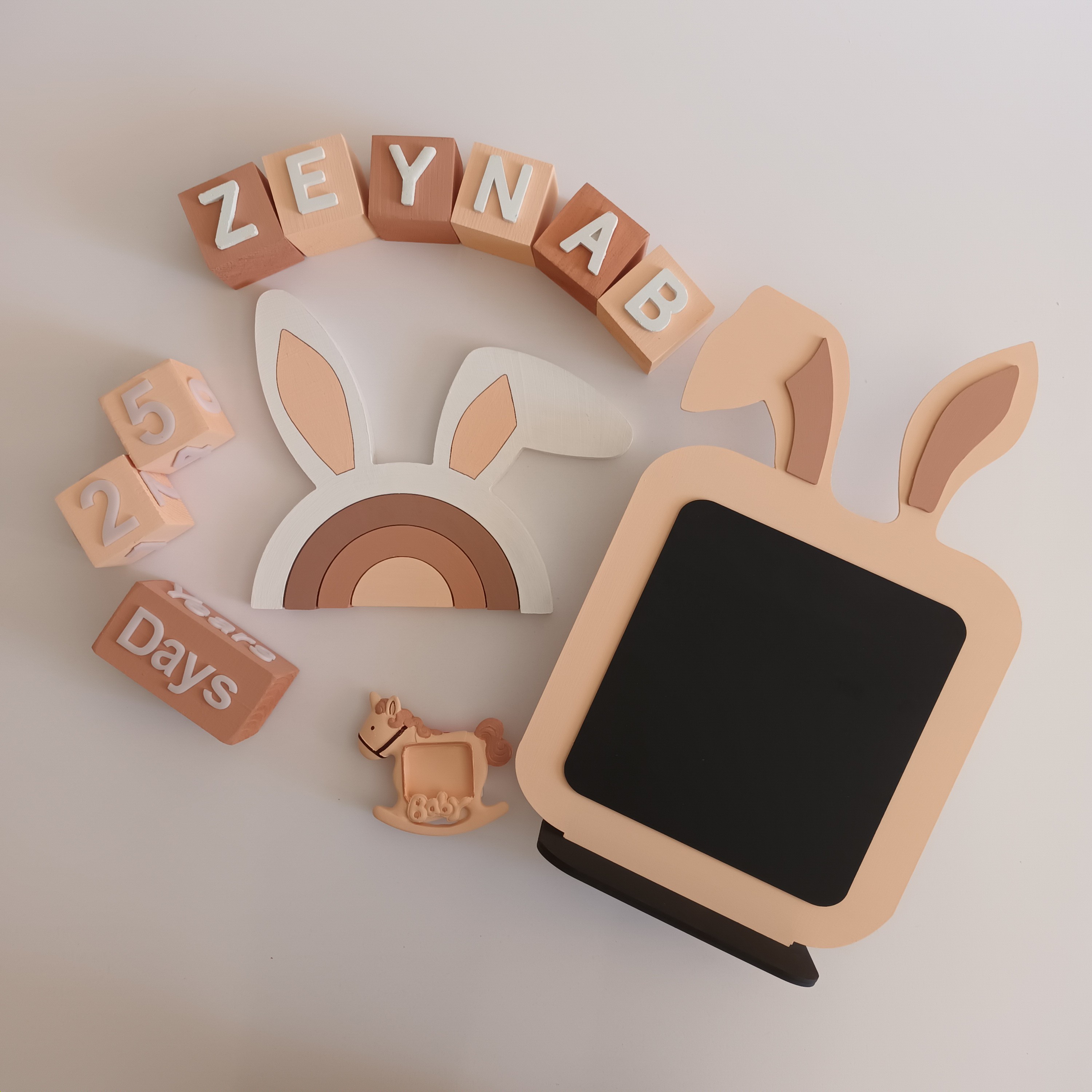 استند اسم جنس مکعب ها چوب روس حروف چوبی رنگبندی دلخواه