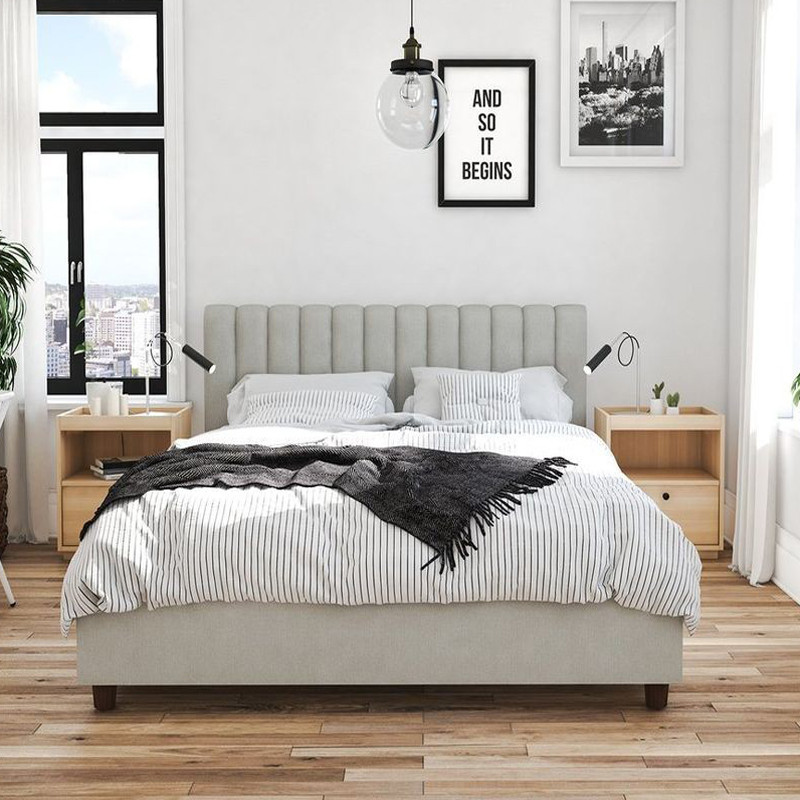 تخت خواب دونفره مدل آلما سایز 160×200 سانتی متر