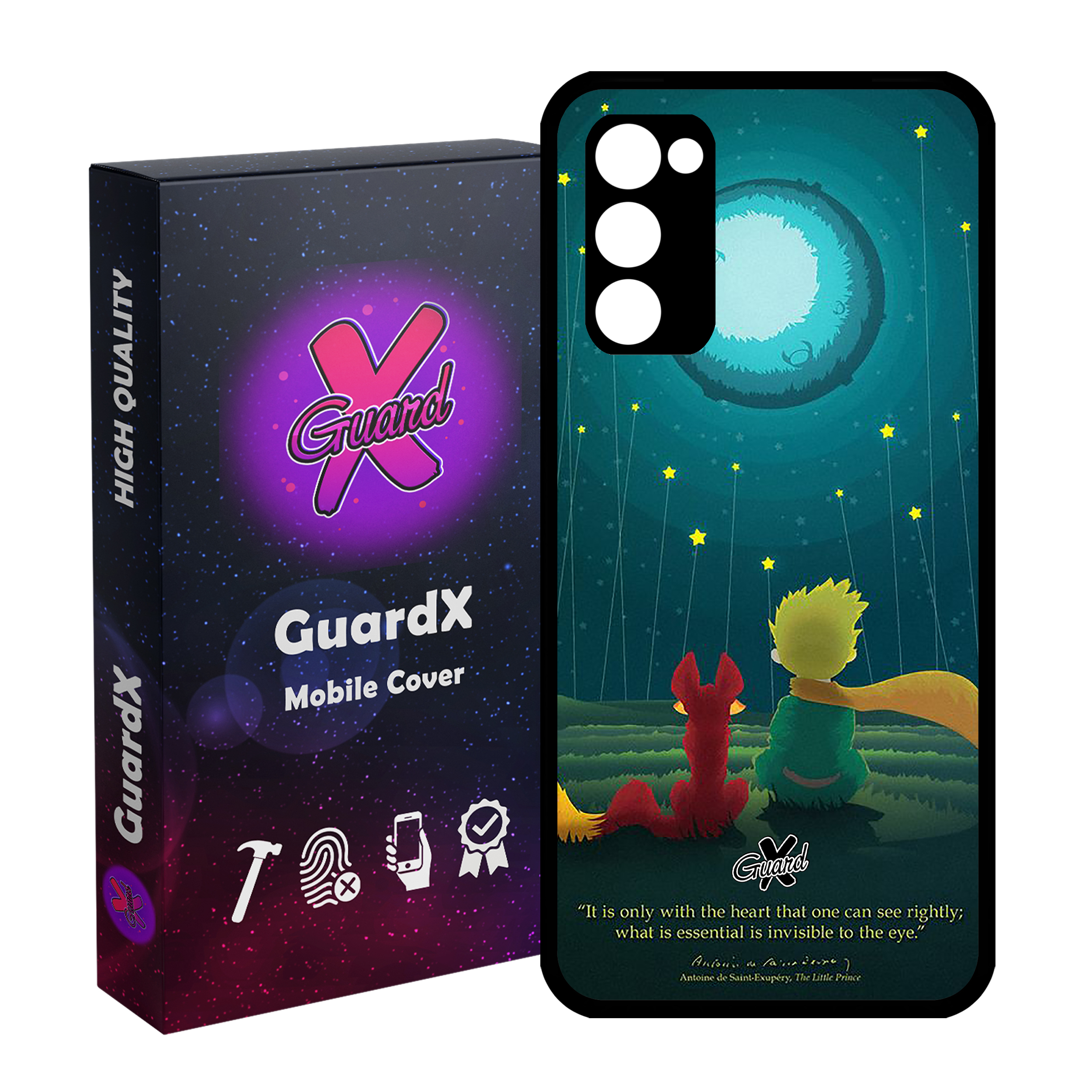 کاور گارد ایکس طرح Little Prince مدل Glass1000153 مناسب برای گوشی موبایل سامسونگ Galaxy S20 FE