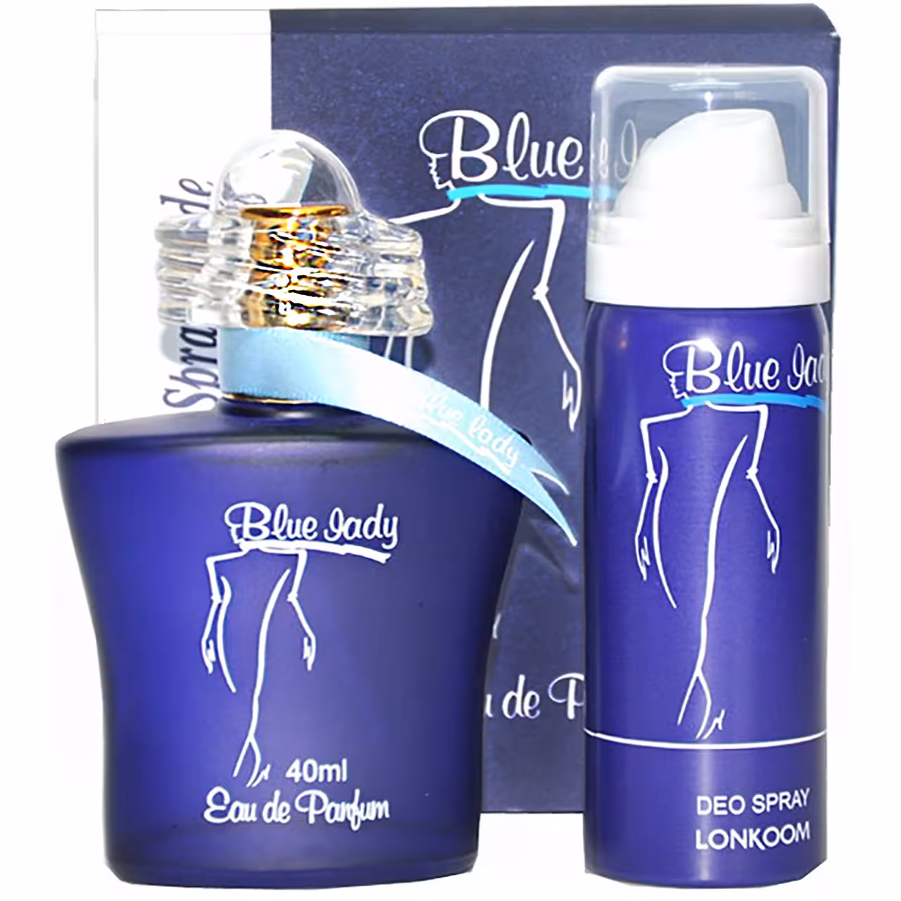 ادو پرفیوم زنانه لنکوم مدل Blue Lady حجم 40 میلی لیتر به همراه اسپری مدل Blue Lady حجم 50 میلی لیتر