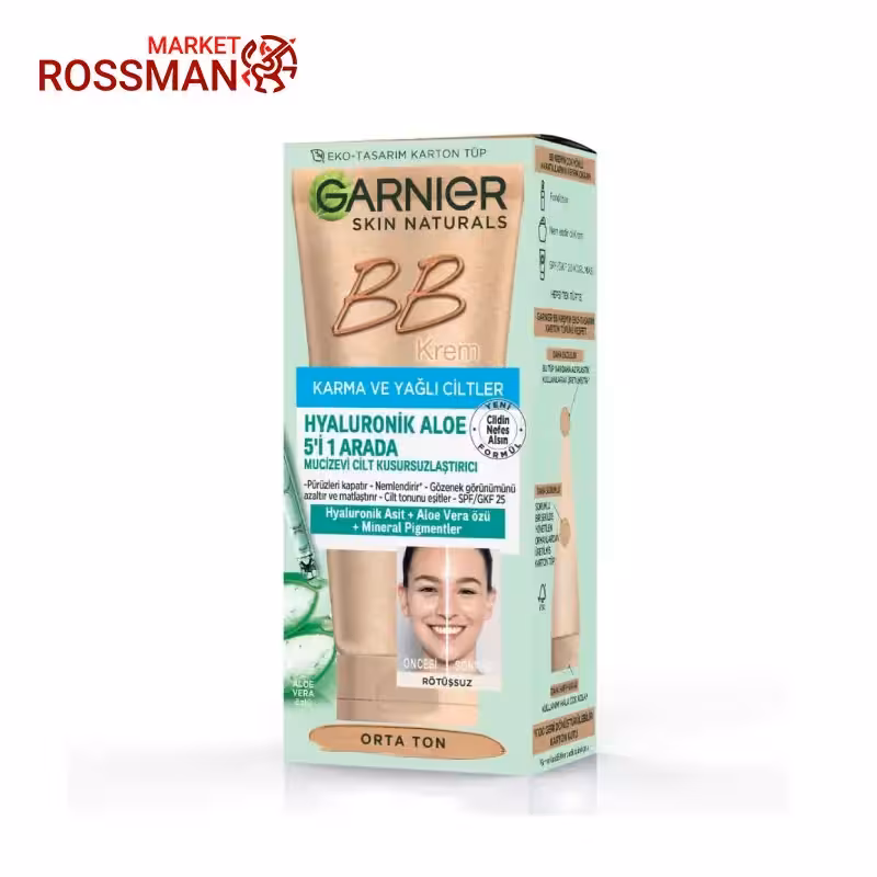 بی بی کرم گارنیر Garnier مدل رنگ متوسط حجم 40 میلی لیتر