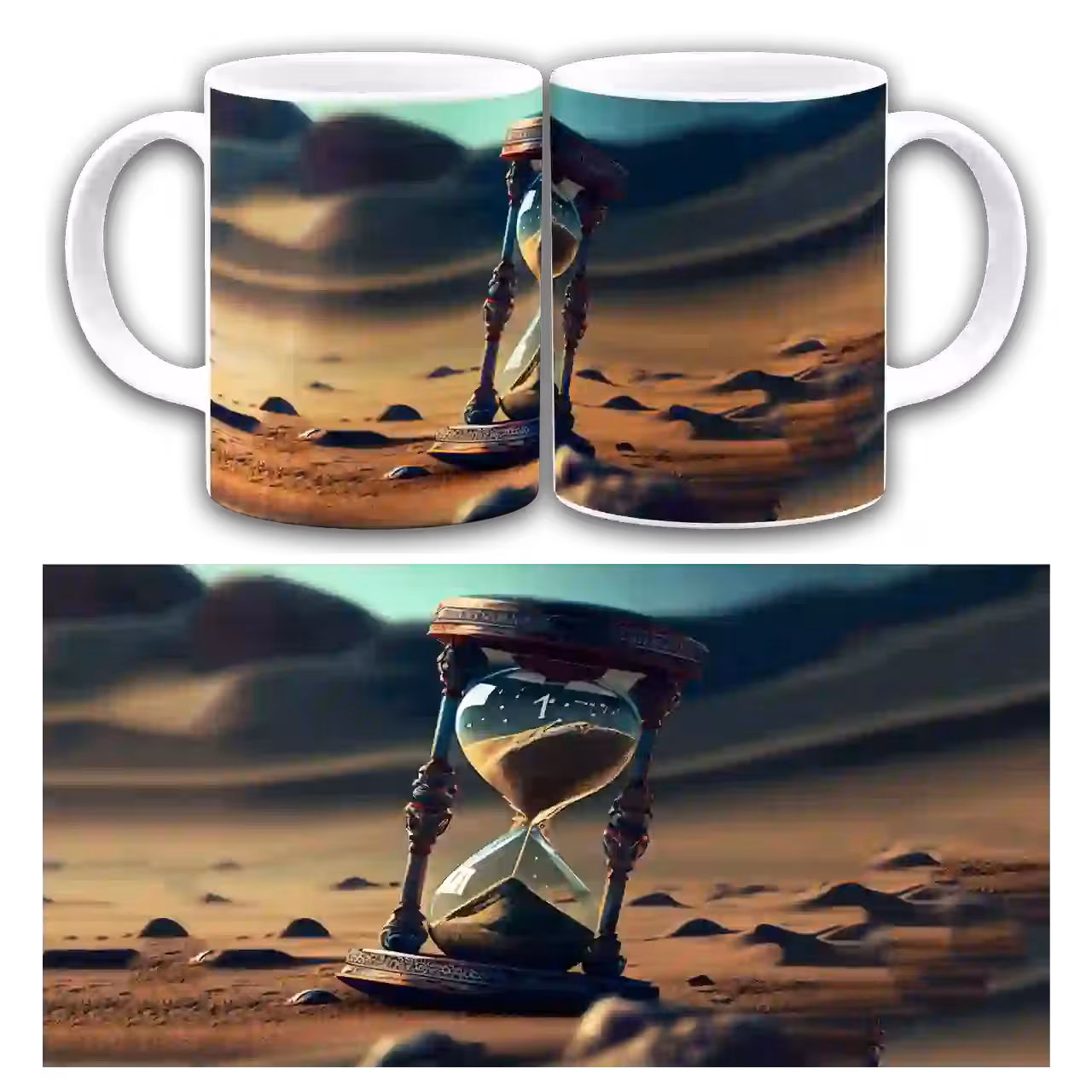 ماگ ساعت شنی  مدل  AT6