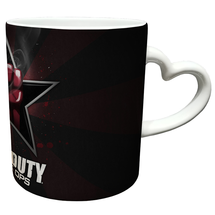 ماگ مدل دسته قلبی طرح بازی کال آف دیوتی call of duty کد 59