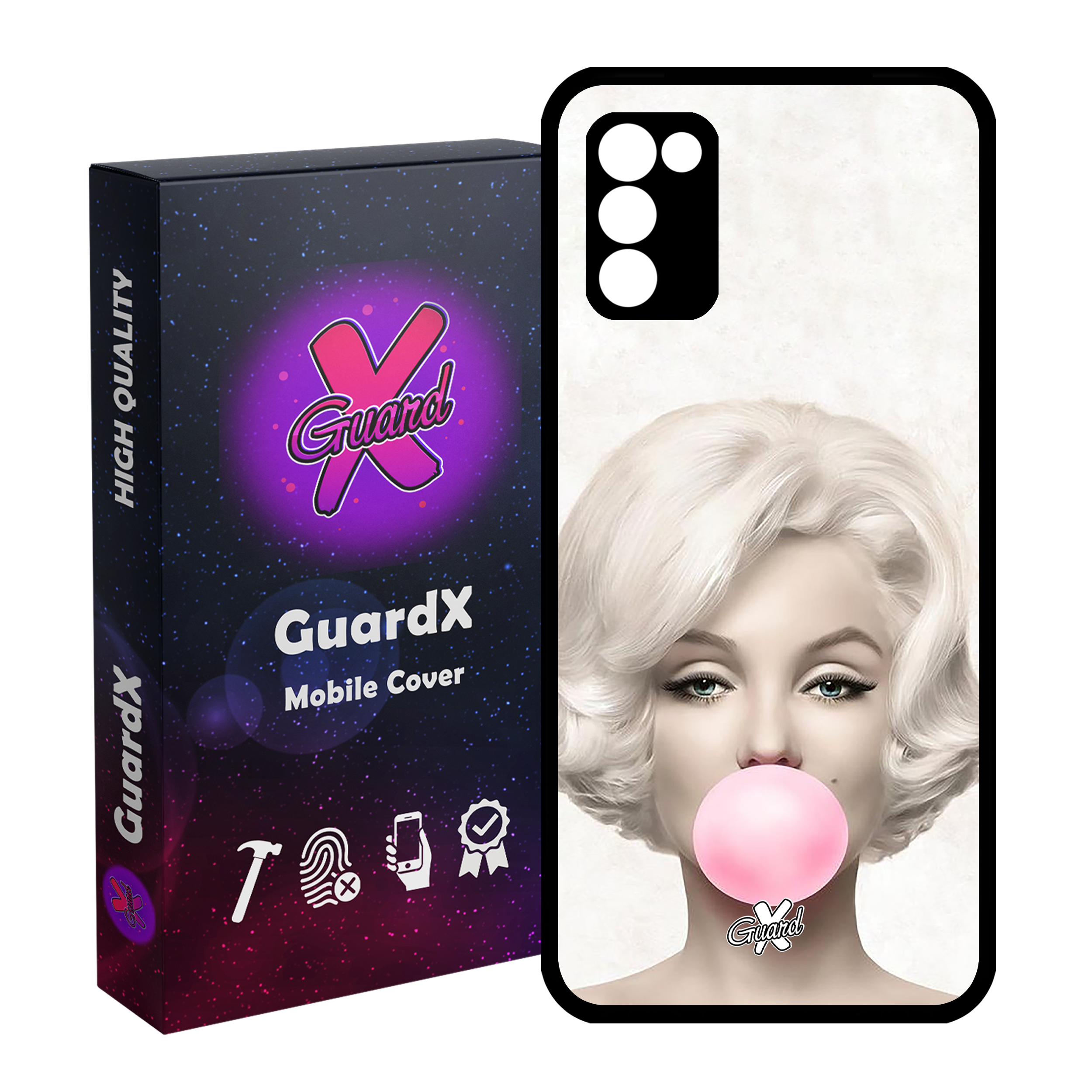 کاور گارد ایکس طرح Marilyn Monroe مدل Glass10257 مناسب برای گوشی موبایل سامسونگ Galaxy A02s / M02s