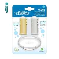 ‫مسواک انگشتی 2 عددی قابدار دکتر براونز مدل‬ ‫Dr Browns‬