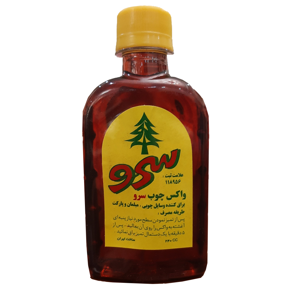 براق کننده و واکس چوب سرو مدل چوب حجم 240 میلی لیتر
