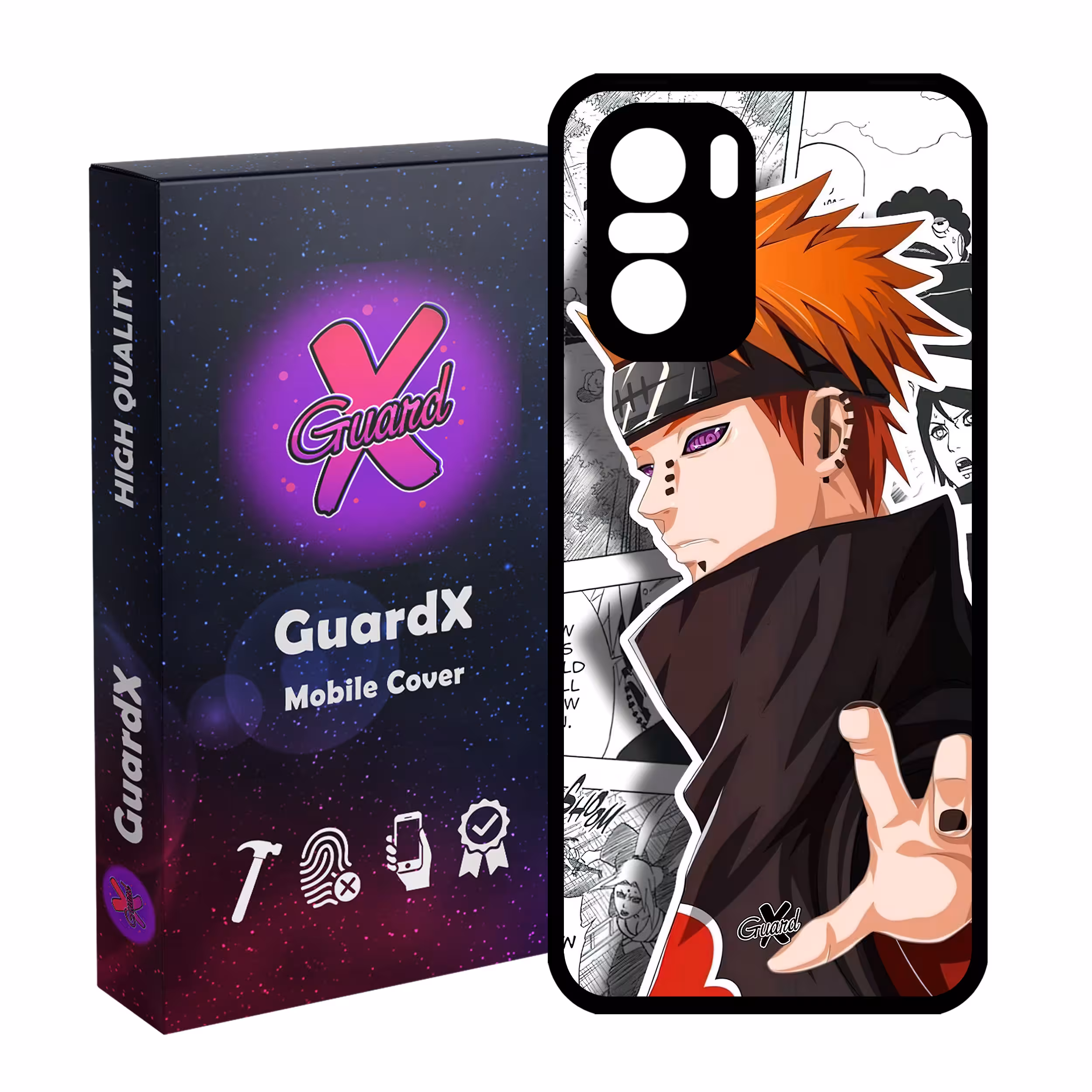 کاور گارد ایکس طرح Naruto Anime مدل Glass10554 مناسب برای گوشی موبایل شیائومی Poco F3/MI 11X/MI 11X Pro/Redmi K40/K40 Pro