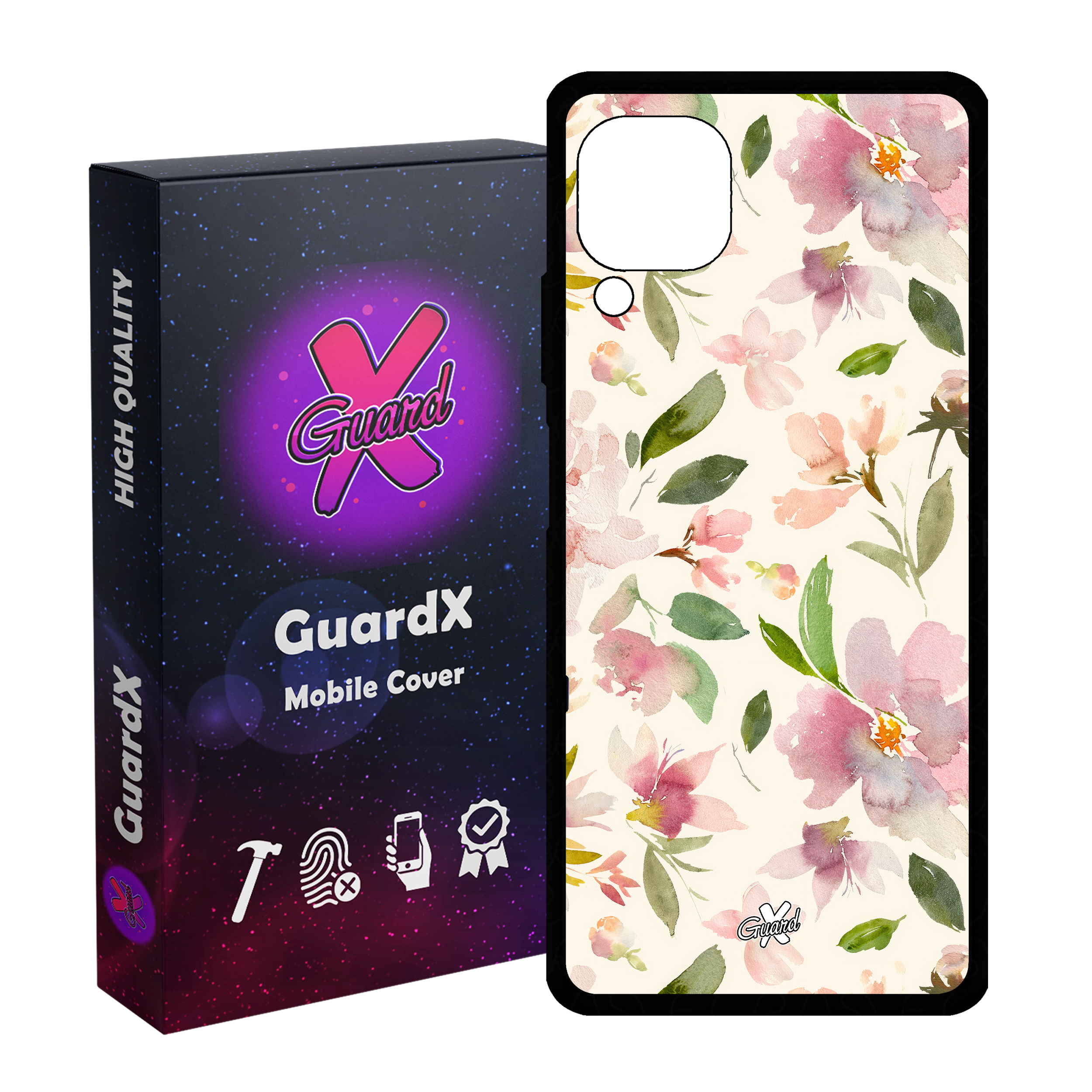 کاور گارد ایکس طرح گل مدل Glass10579 مناسب برای گوشی موبایل هوآوی Nova 7i / Nova 6 SE / P40 Lite