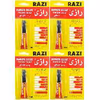 چسب قطره ای رازی مدل Super Glue حجم 3 میلی لیتر بسته 4 عددی