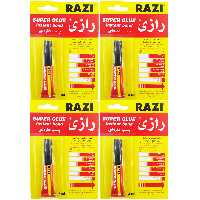 چسب قطره ای رازی مدل Super Glue حجم 3 میلی لیتر بسته 4 عددی