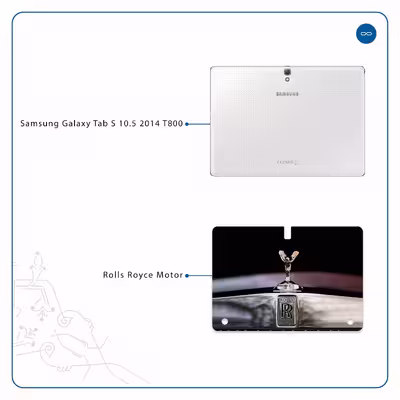برچسب پوششی ماهوت مدل Rolls-Royce Motor مناسب برای تبلت سامسونگ Galaxy Tab S 10.5 2014 T800