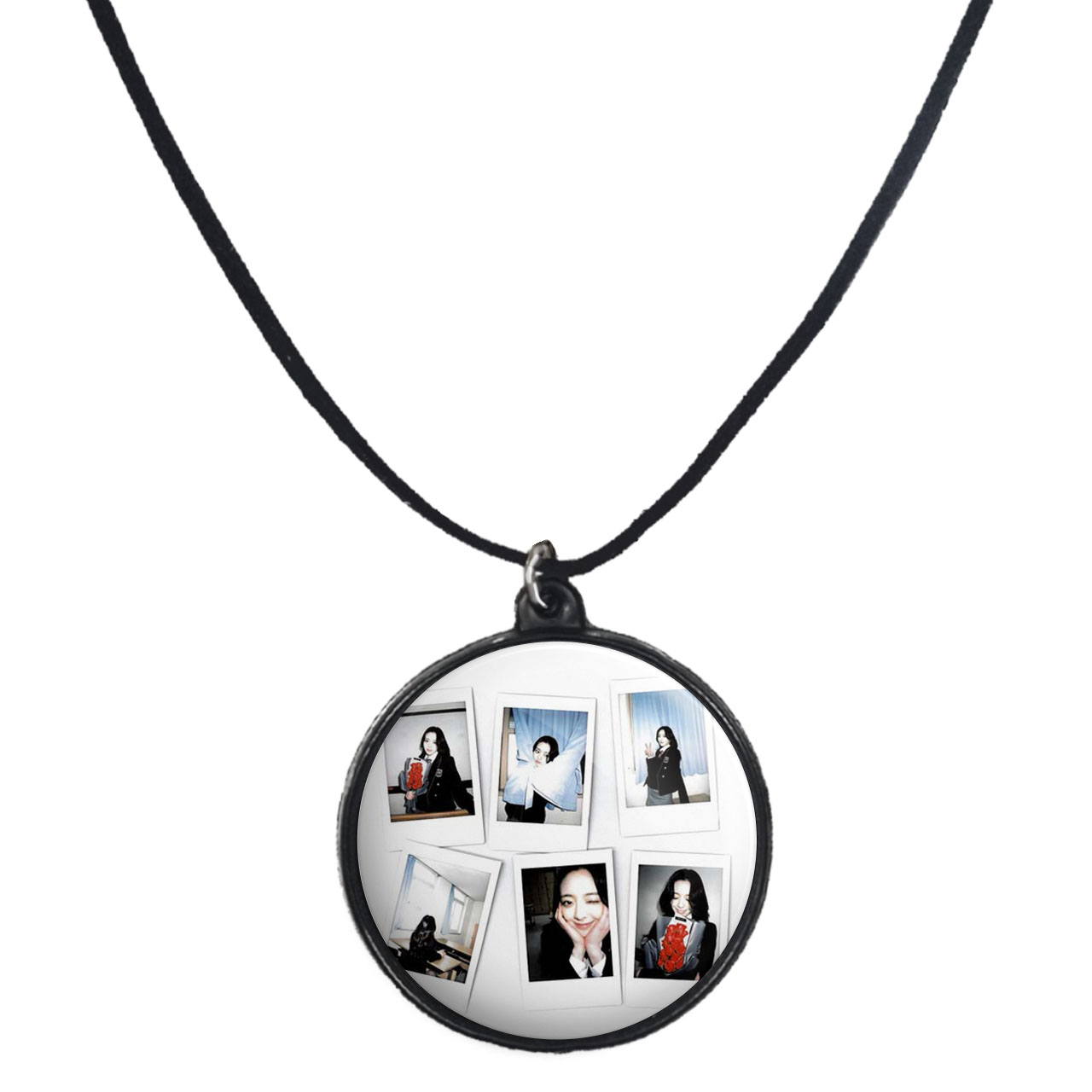 گردنبند پرمانه طرح گروه موسیقی ایتزی کد pmb.13056 مدل دو طرفه