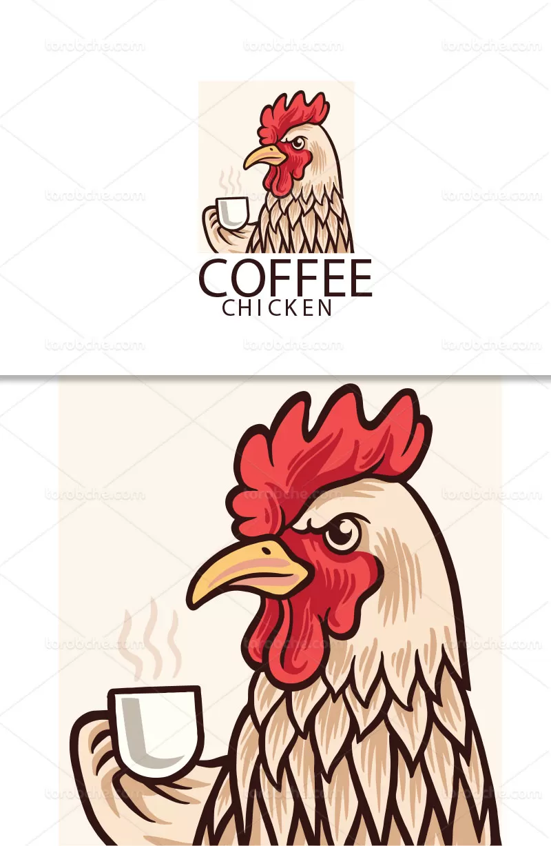 وکتور لوگوی مرغ | گرافیک با طعم تربچه