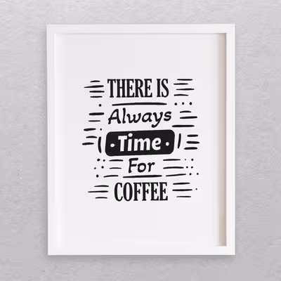 تابلو مدل نوشته انگلیسی طرح COFFEE کد 316