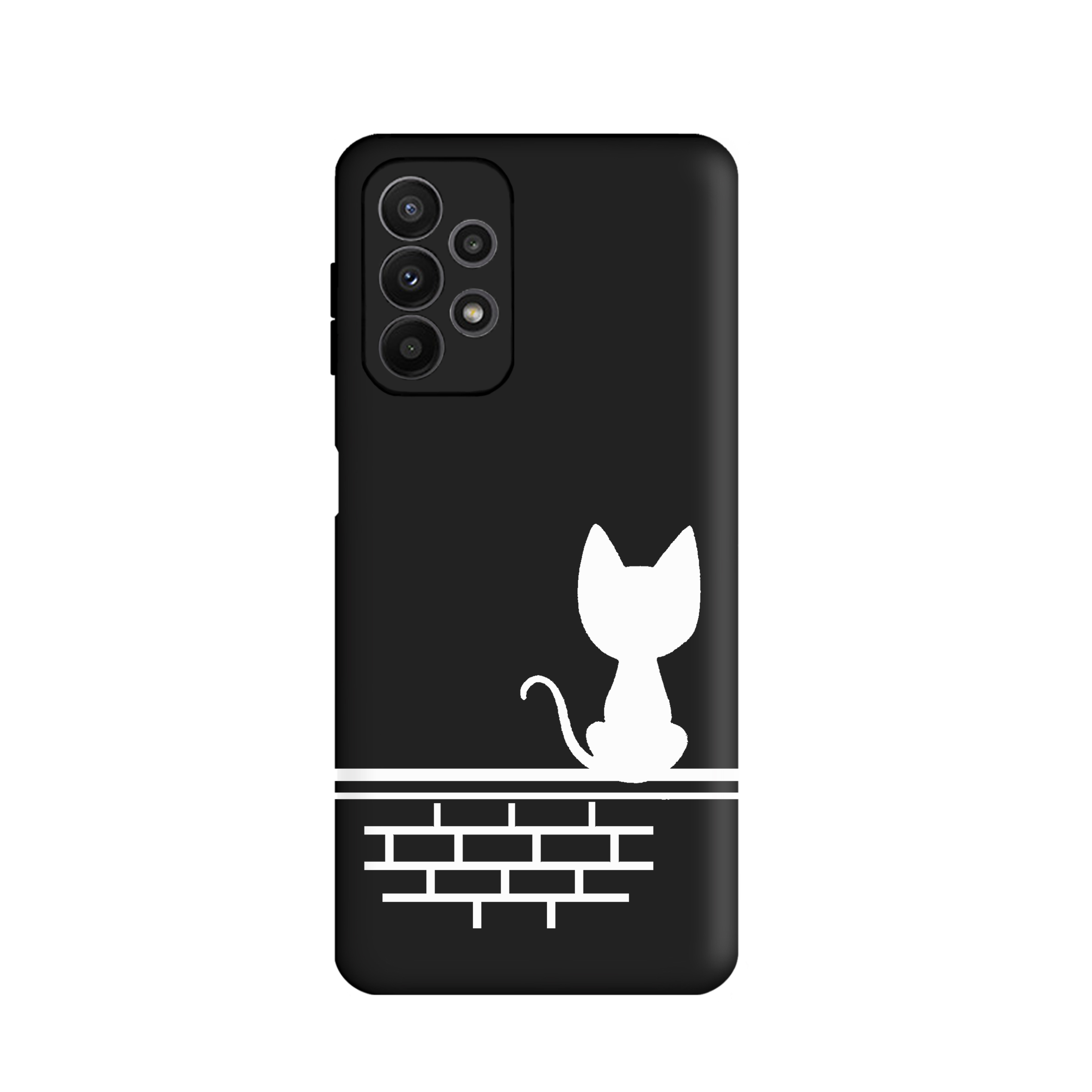 کاور طرح گربه مینیمال کد u5977 مناسب برای گوشی موبایل سامسونگ Galaxy A73 