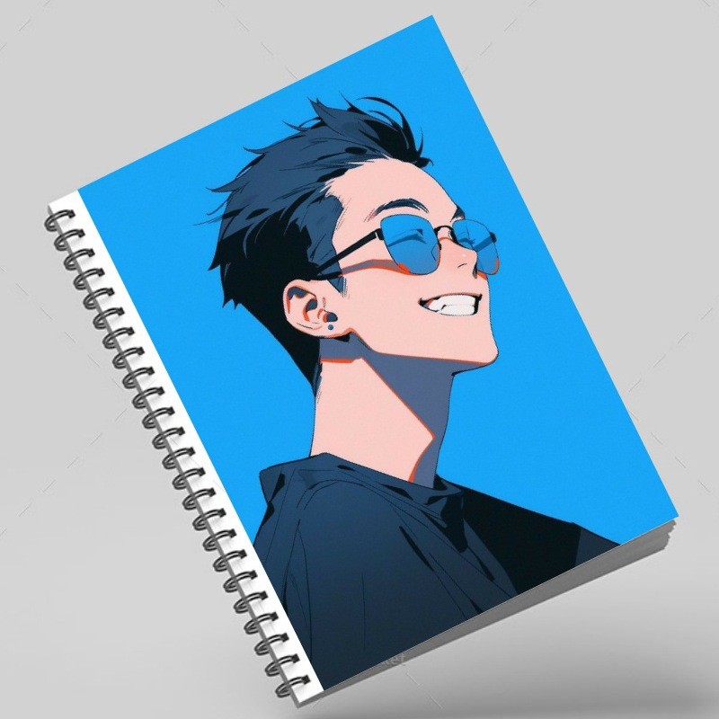 دفتر سیمی طرح blue boy 02