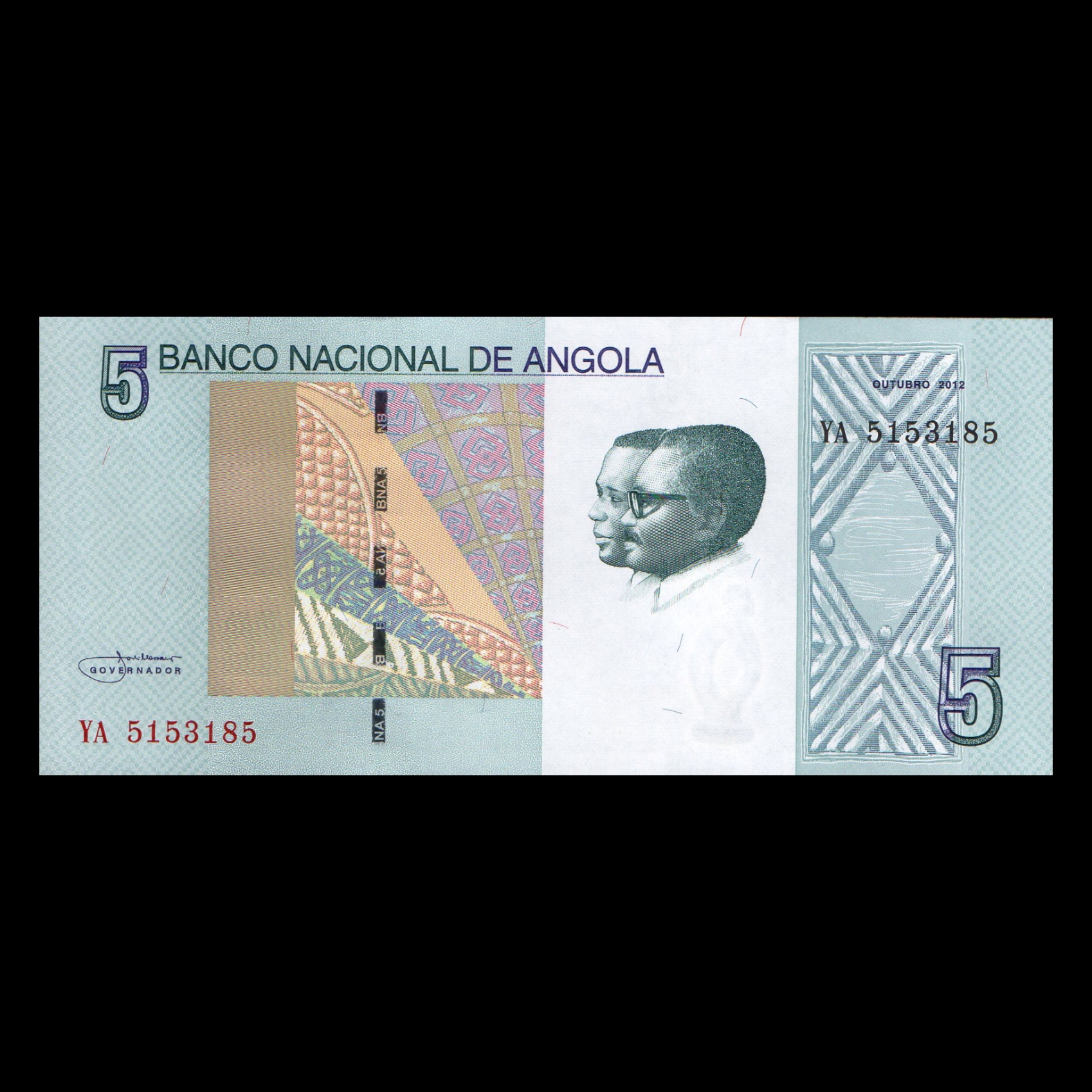 اسکناس تزئینی مدل کشور آنگولا 5 کواتر 2012 UNC