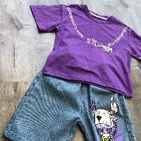 تیشرت شلوارک خارجی اسپرتذباکیفیت عالی ضمانت شست و شو داره مناسب 4 تا12 سال