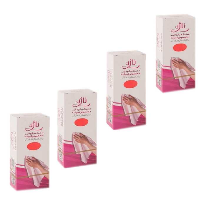 دستمال نظافت ناژه مدل شیشه کد 02 بسته 4 عددی