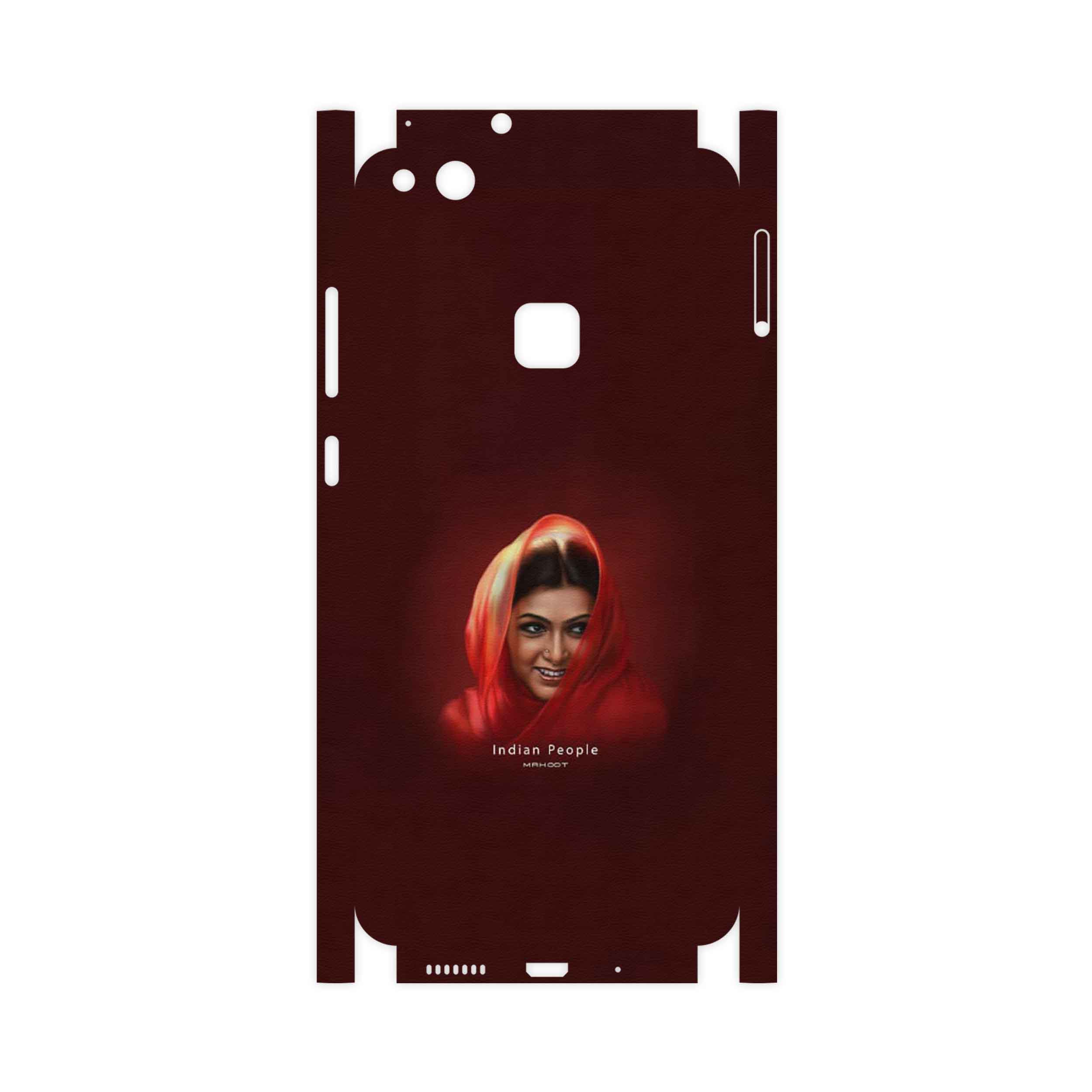 برچسب پوششی ماهوت مدل Portrait of an Indian Woman-FullSkin مناسب برای گوشی موبایل هوآوی P10 Lite