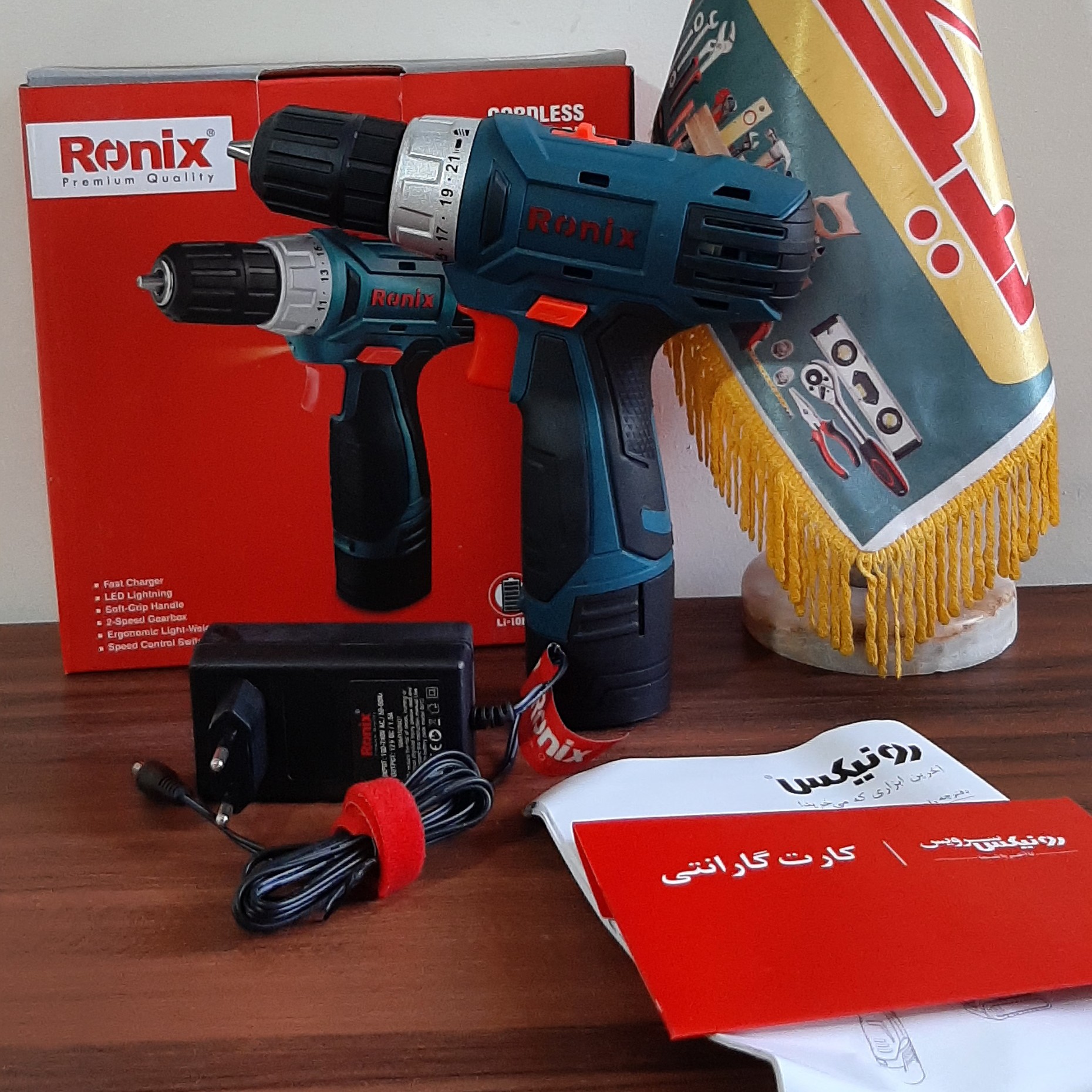 دریل شارژی رونیکس مدل 8012c 