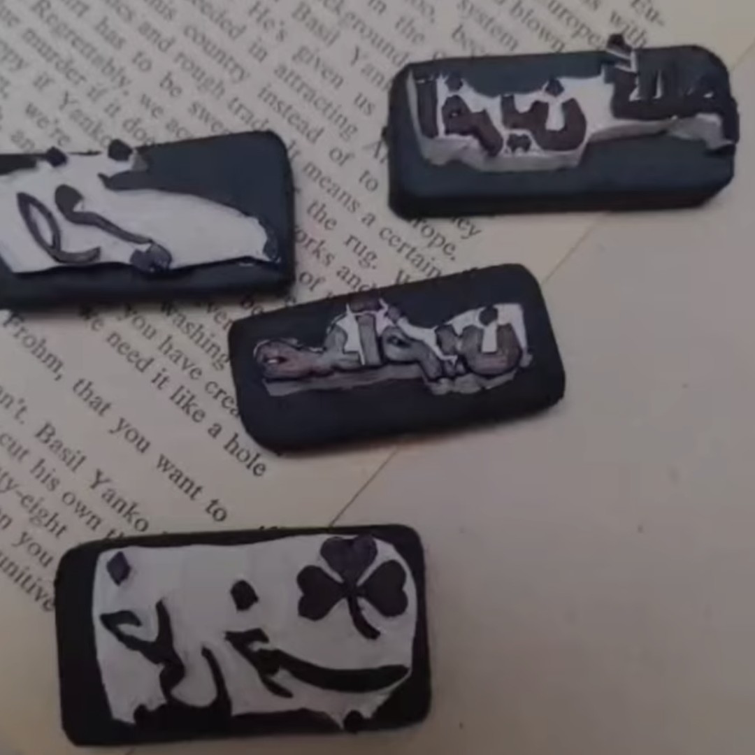 مهر تشویقی مناسب معلم لینولئوم پک 5 عددی متن تشویقی با پایه فوم فشرده