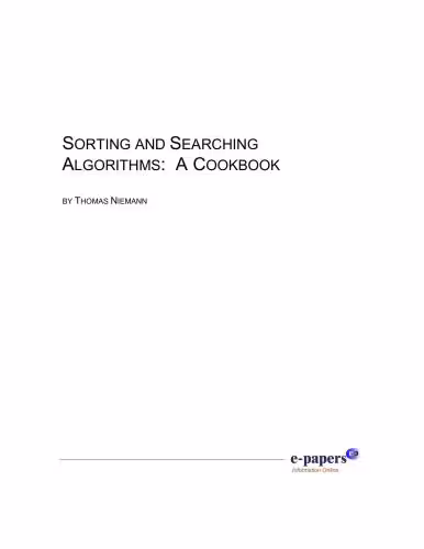 خرید و دانلود نسخه کامل کتاب Niemann Thomas, Sorting and Searching algorithms