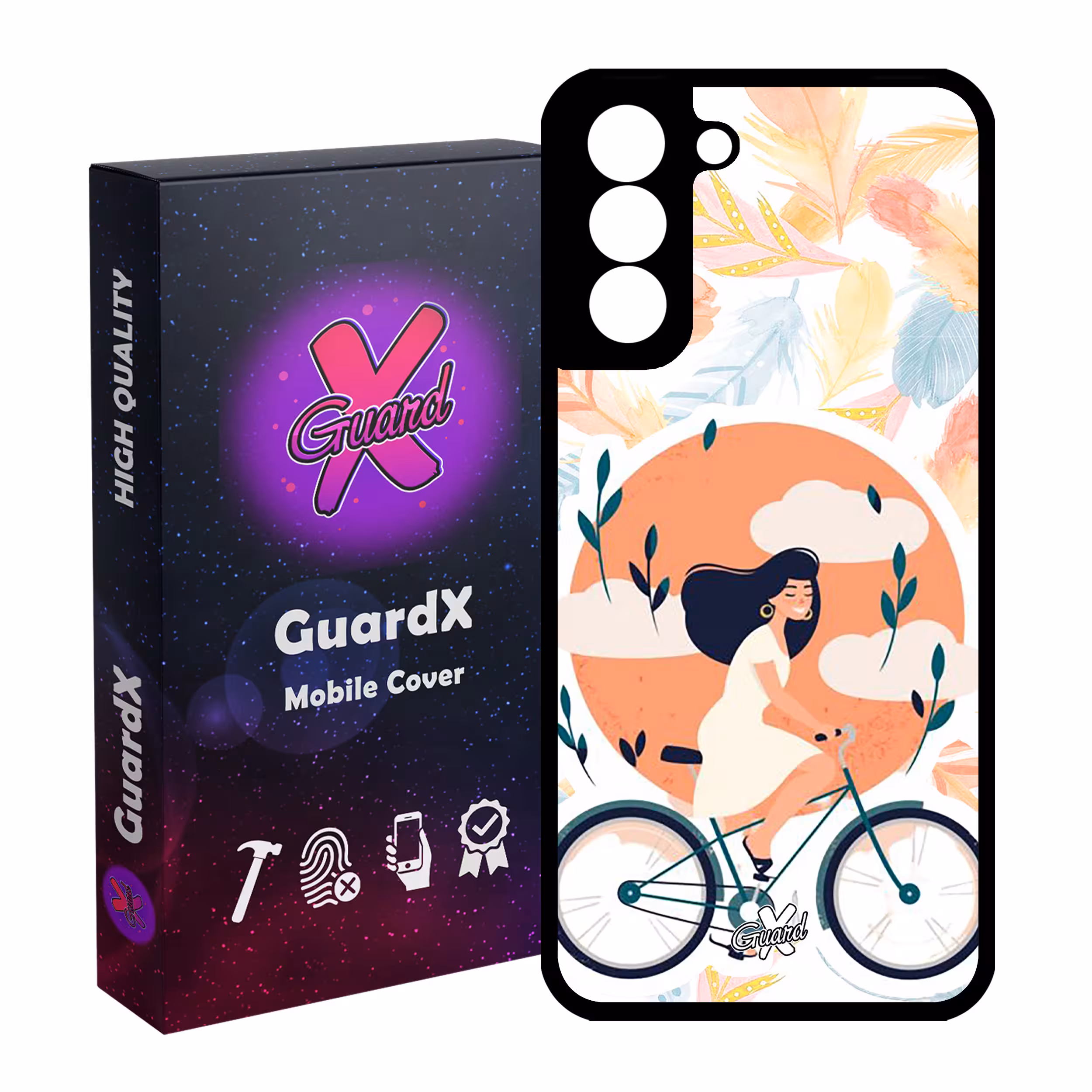 کاور گارد ایکس طرح Girl مدل Glass10340 مناسب برای گوشی موبایل سامسونگ Galaxy S21 FE