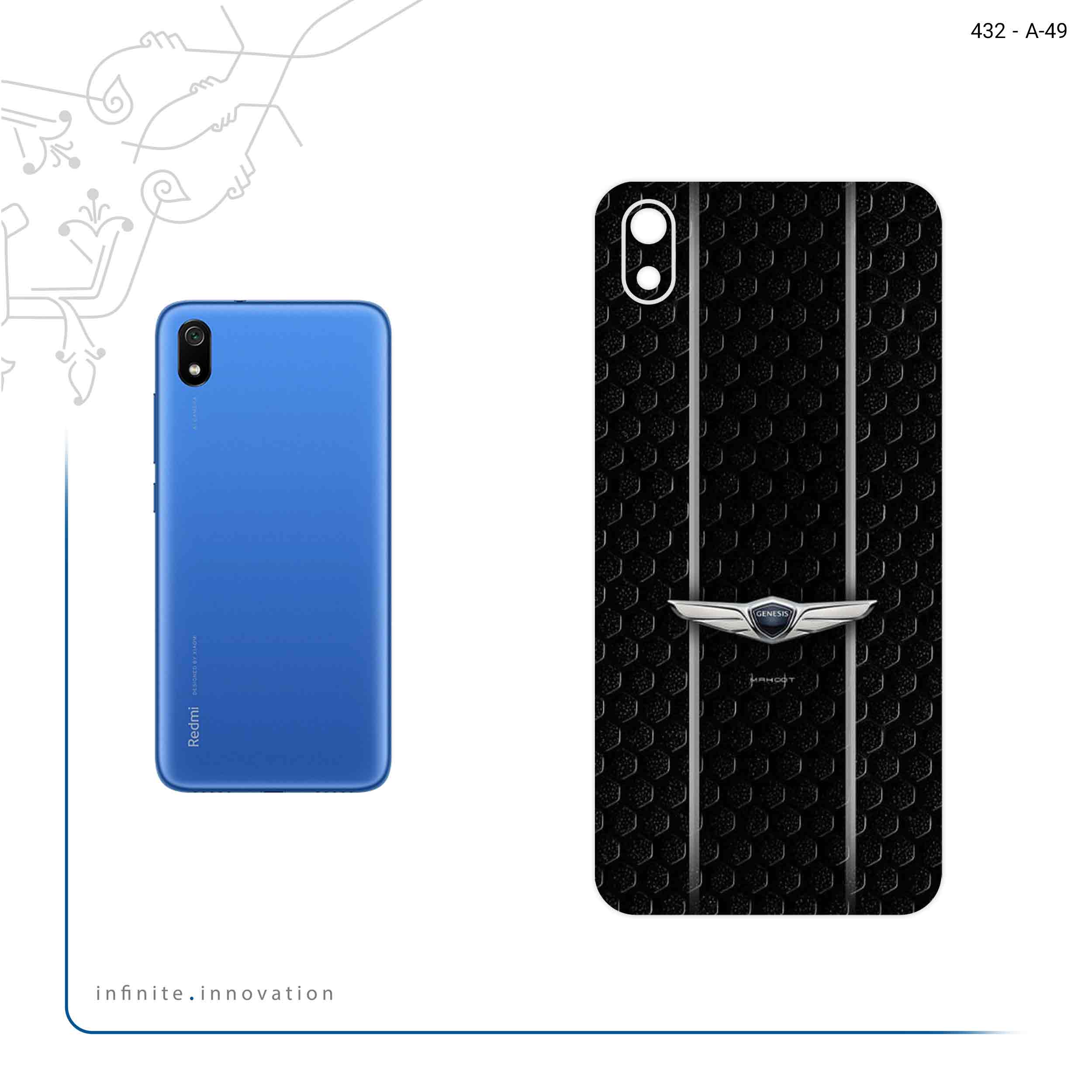 برچسب پوششی ماهوت مدل Genesis مناسب برای گوشی موبایل شیائومی Redmi 7A