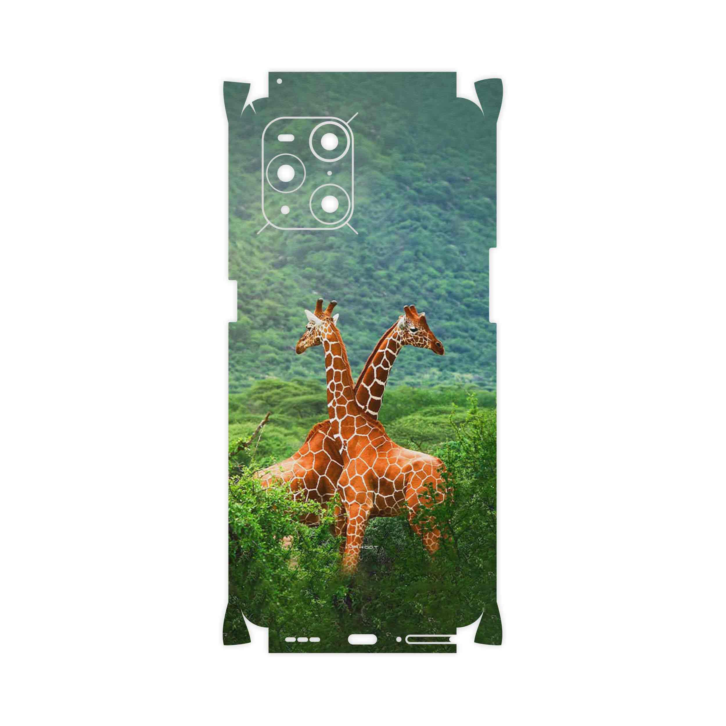 برچسب پوششی ماهوت مدل Giraffe-FullSkin مناسب برای گوشی موبایل اپو Find X3 Pro