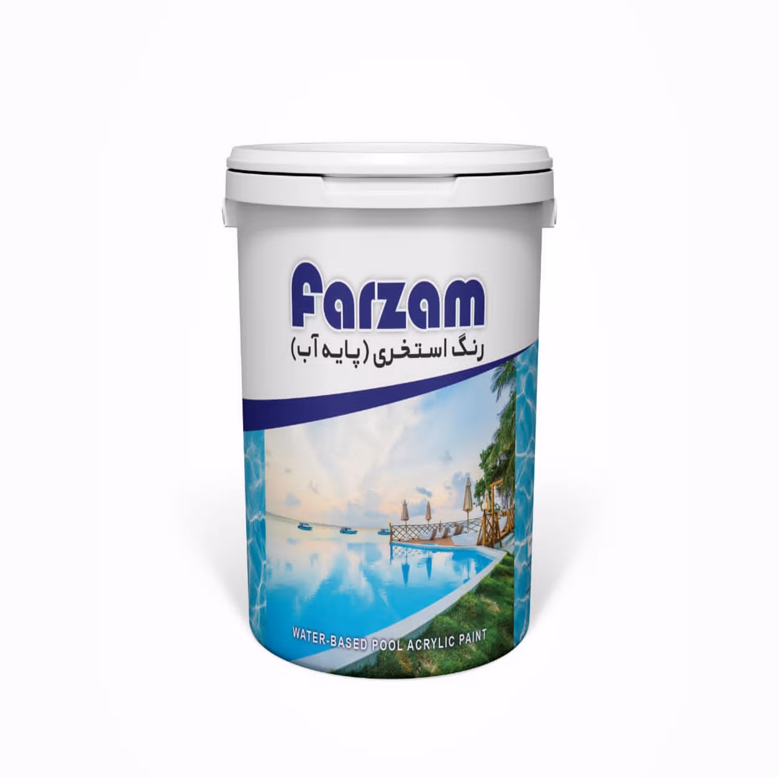 رنگ استخری آبی فرزام کد 812 وزن 1 کیلوگرم