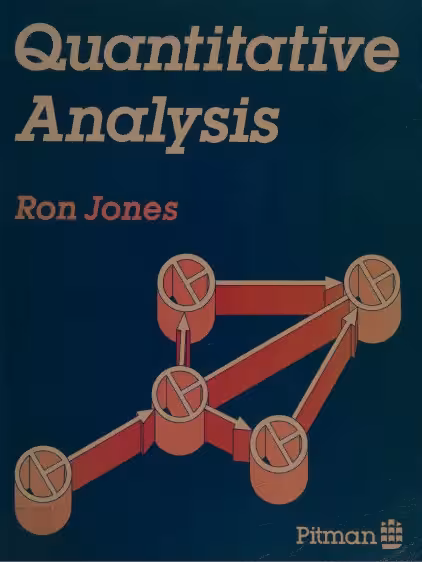 خرید و دانلود نسخه کامل کتاب Quantitative Analysis BY Jones - Pdf