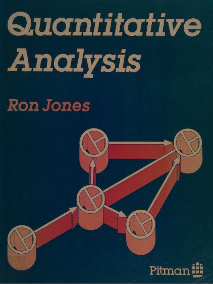 خرید و دانلود نسخه کامل کتاب Quantitative Analysis BY Jones - Pdf