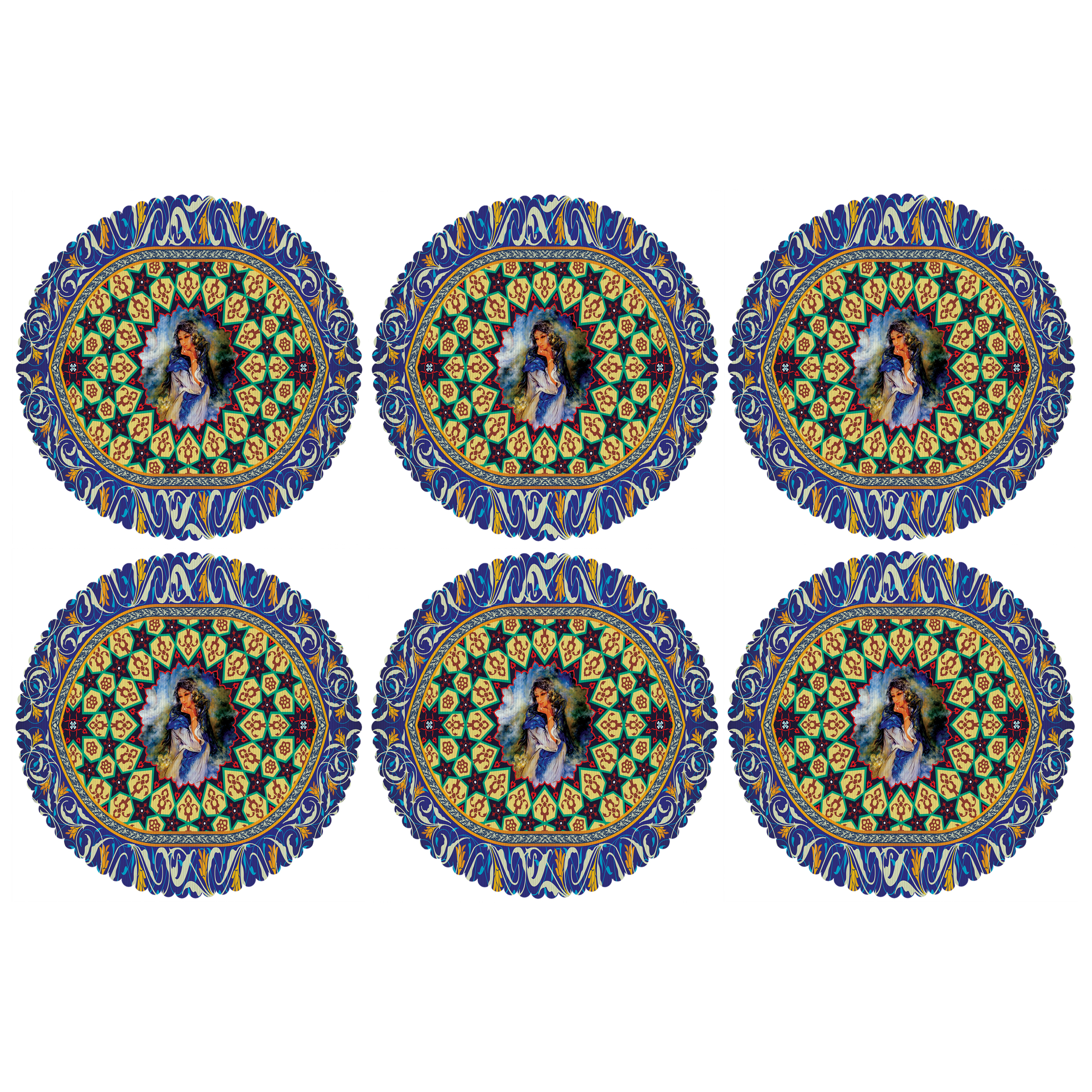 زیربشقابی مدل U2-42408 بسته 6 عددی