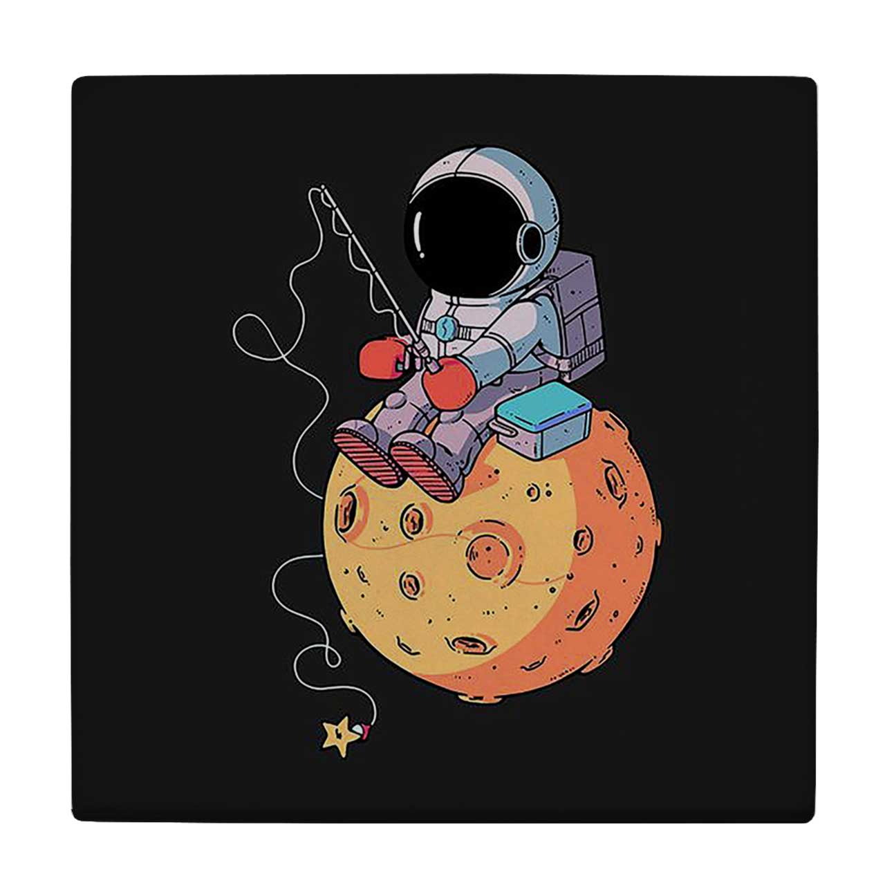  کاشی کارنیلا طرح فضانورد و قلاب ماهیگیری کد wkk3810