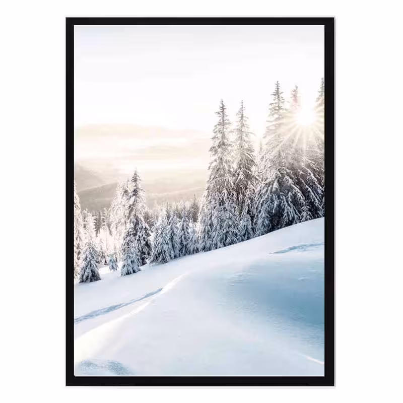 تابلو مدل Winter sunrise کد 248901465 | دنیای قاب