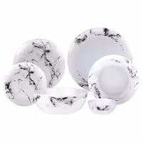سرویس غذا خوری 26 پارچه مدل ماربل سنگی کد 1001