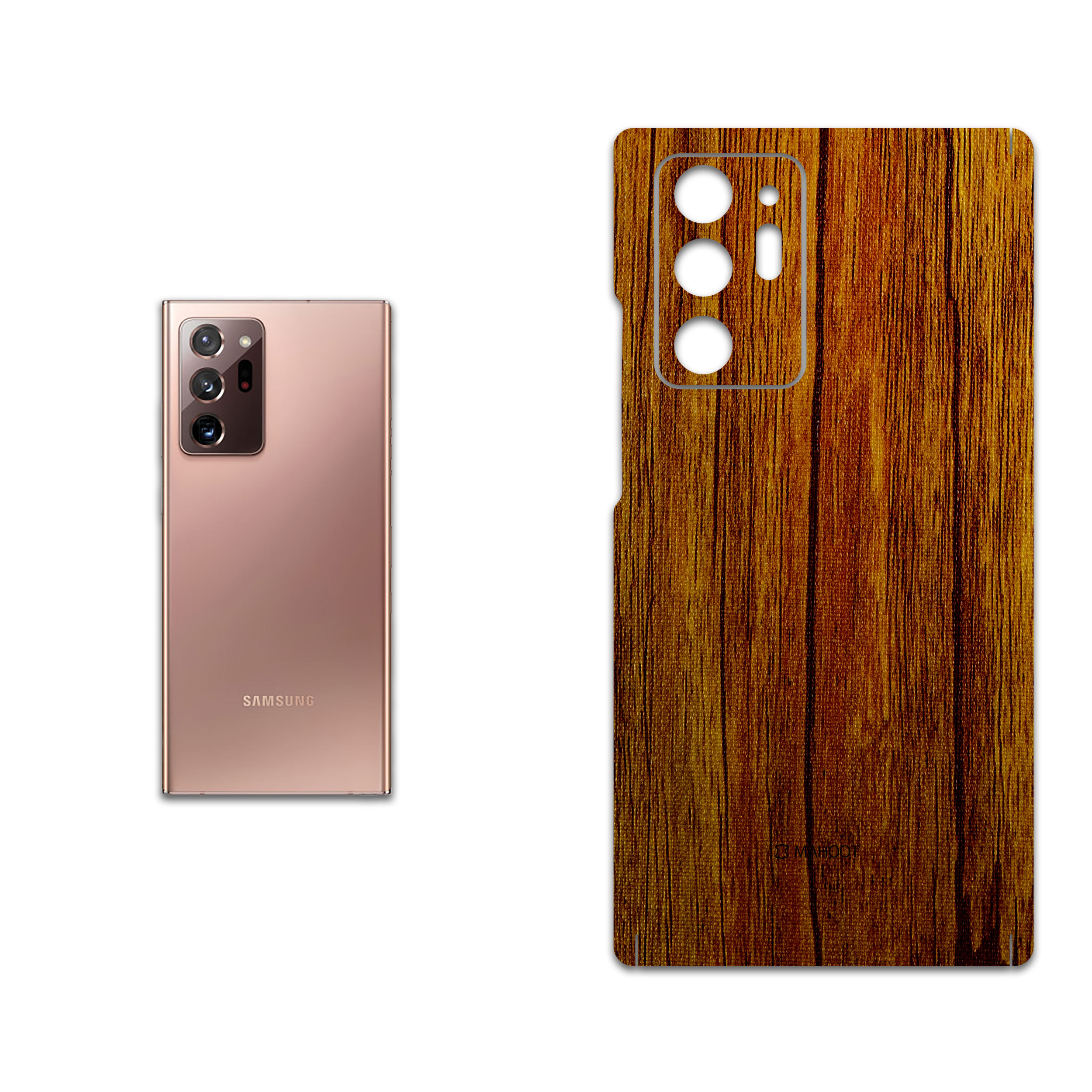 برچسب پوششی ماهوت مدل Orange-Wood مناسب برای گوشی موبایل سامسونگ Galaxy Note20 Ultra