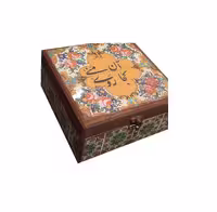 جعبه چوبی نارگل طرح آن منی کجا روی