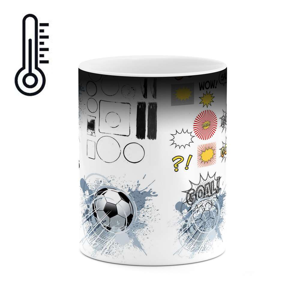 ماگ حرارتی کاکتی طرح توپ فوتبال مدل mgh12446