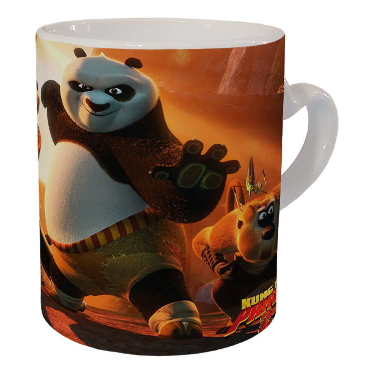 ماگ مدل دسته قلبی طرح پاندا کنگ فو کار کد 22