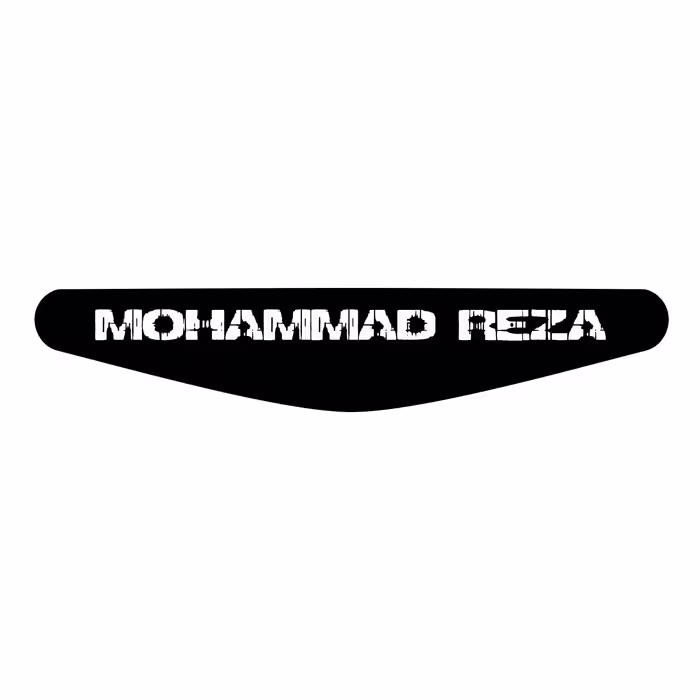 برچسب لایت بار دسته پلی استیشن 4 ونسونی طرح MOHAMMAD REZA