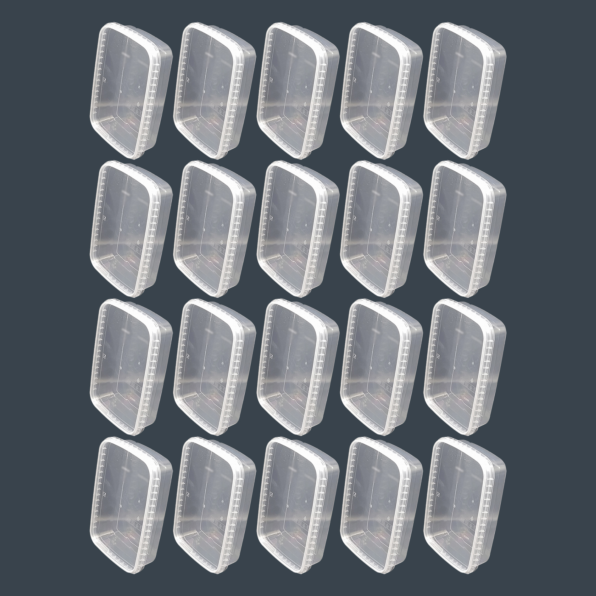 ظرف نگهدارنده مدل فریزری و مایکروویوی کد 0/7L بسته 20 عددی