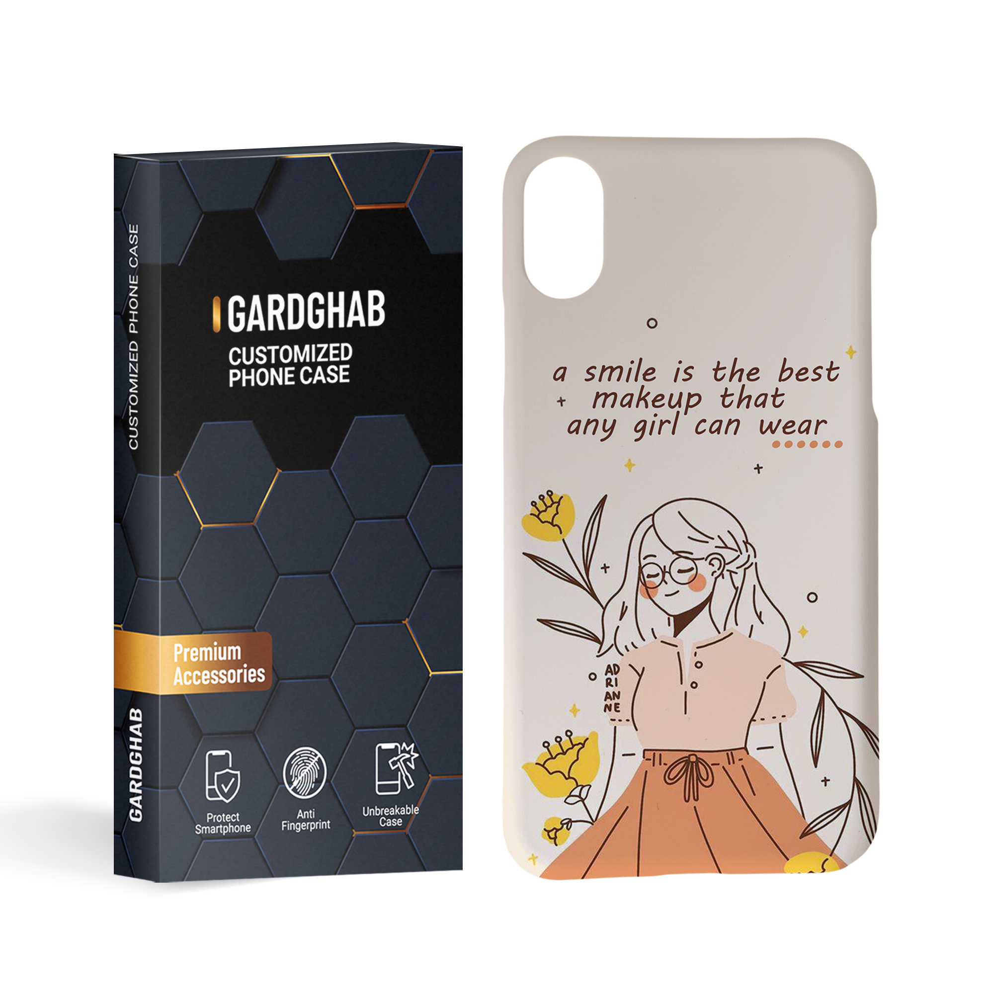      کاور گارد قاب مدل دخترانه مناسب برای گوشی موبایل اپل iphone x / xs